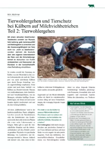 Tierwohlergehen und Tierschutz bei Kälbern auf Milchviehbetrieben Teil 2: Tierwohlergehen