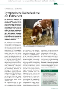 Lymphatische Kälberleukose – ein Fallbericht