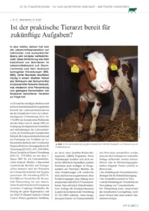 Ist der praktische Tierarzt bereit für zukünftige Aufgaben?