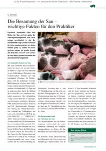 Die Besamung der Sau – wichtige Fakten für den Praktiker