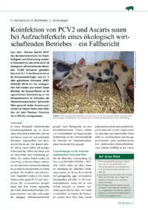 Koinfektion von PCV2 und Ascaris suum bei Aufzuchtferkeln eines ökologisch wirtschaftenden Betriebes – ein Fallbericht