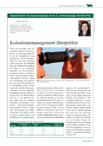 Kolostrummanagement überprüfen
