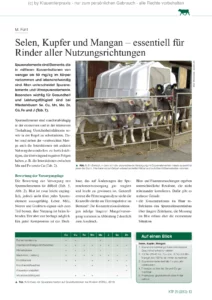 Selen, Kupfer und Mangan – essentiell für Rinder aller Nutzungsrichtungen