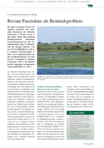 Bovine Fasziolose als Bestandsproblem