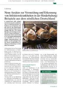 Neue Ansätze zur Vermeidung und Erkennung von Infektionskrankheiten in der Rinderhaltung: Beispiele aus dem nördlichen Deutschland