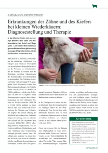 Erkrankungen der Zähne und des Kiefers bei kleinen Wiederkäuern: Diagnosestellung und Therapie
