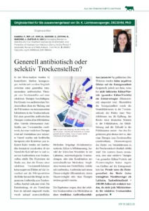 Generell antibiotisch oder selektiv Trockenstellen?