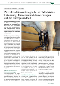Zitzenkonditionsstörungen bei der Milchkuh – Erkennung, Ursachen und Auswirkungen auf die Eutergesundheit