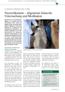 Neuweltkamele – allgemeine klinische Untersuchung und Medikation