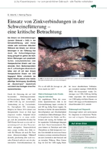 Einsatz von Zinkverbindungen in der Schweinefütterung – eine kritische Betrachtung