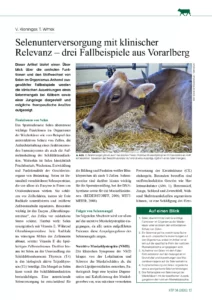 Selenunterversorgung mit klinischer Relevanz – drei Fallbeispiele aus Vorarlberg