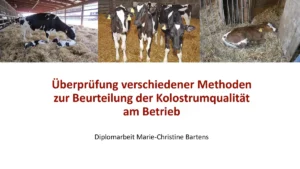 Vortrag: Beurteilung der Kolostrumqualität