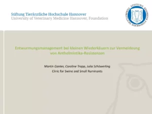 Vortrag: Entwurmungsmanagement bei kleinen Wiederkäuern