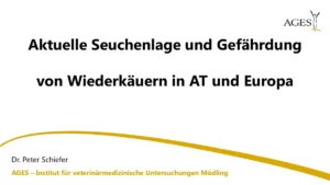 Vortrag: Zur Seuchenlage bei WDK in EU und A
