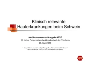 Vortrag: Hauterkrankungen Schwein