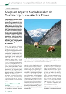 Koagulase-negative Staphylokokken als Mastitiserreger – ein aktuelles Thema