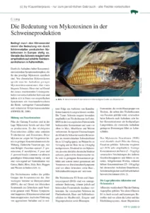 Die Bedeutung von Mykotoxinen in der Schweineproduktion